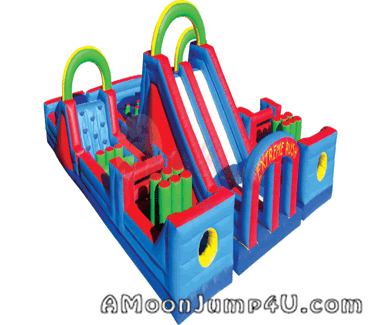 College Event Rentals College Party Rentals Inflatable Obstacle Course 70 Single Lane Rental