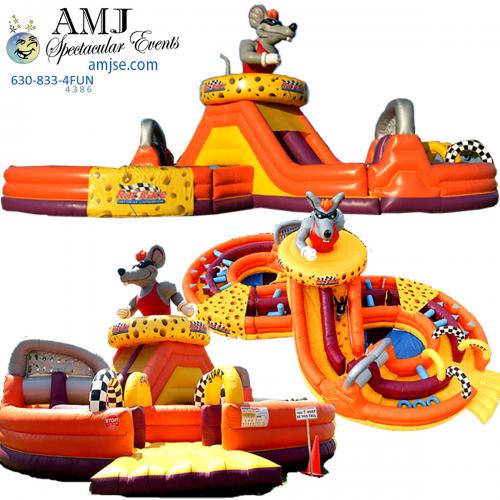 58' Rat Race Inflatable Obstacle Course Rental